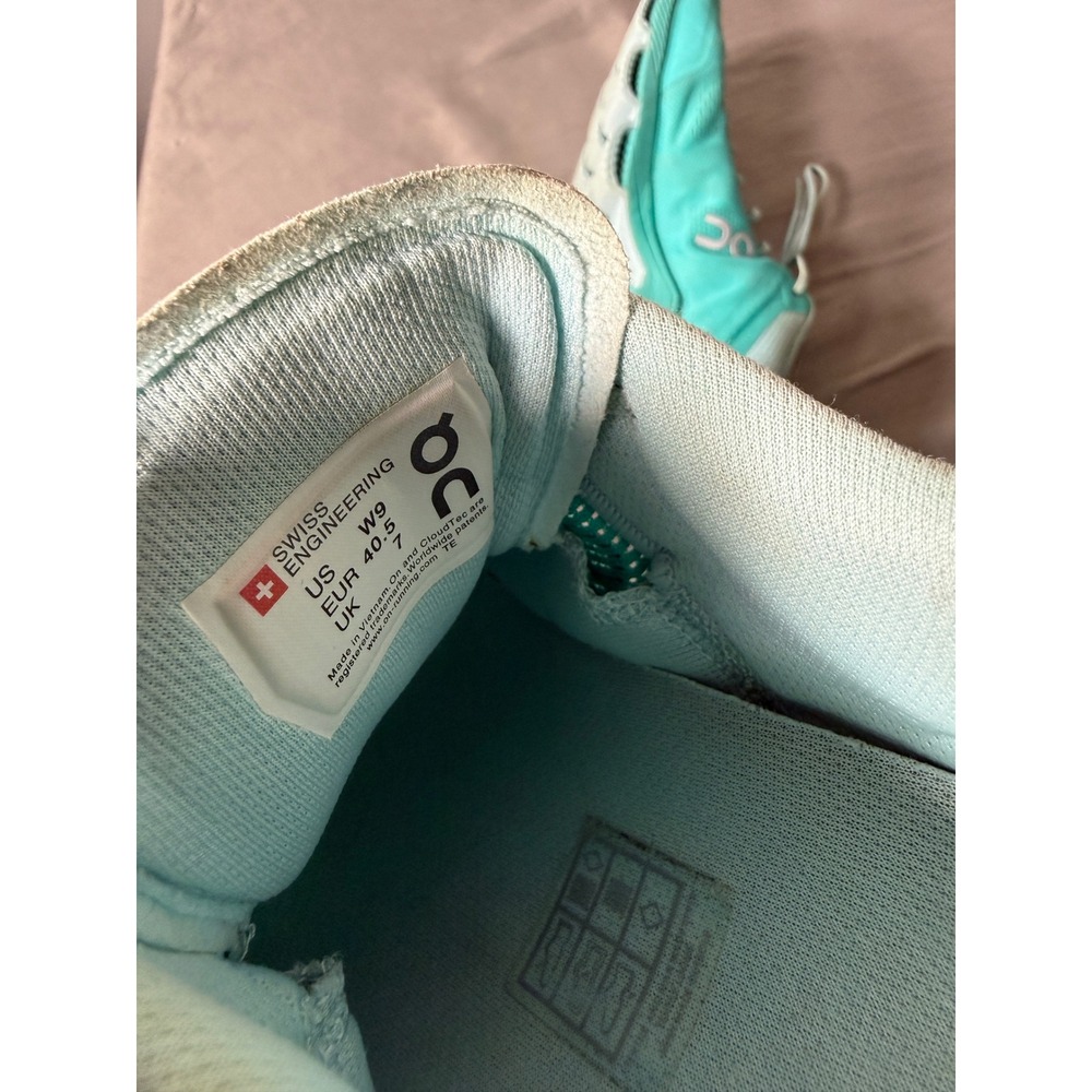On Running Cloudventure Teal Blue Trail Running Shoes Womens 9 Swiss Engineering - Picture 7 of 7